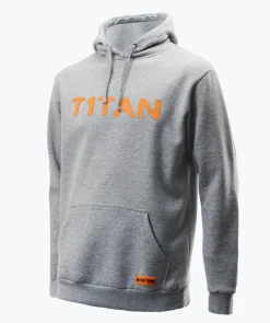 Bluza z kapturem szara-T1TAN Discount