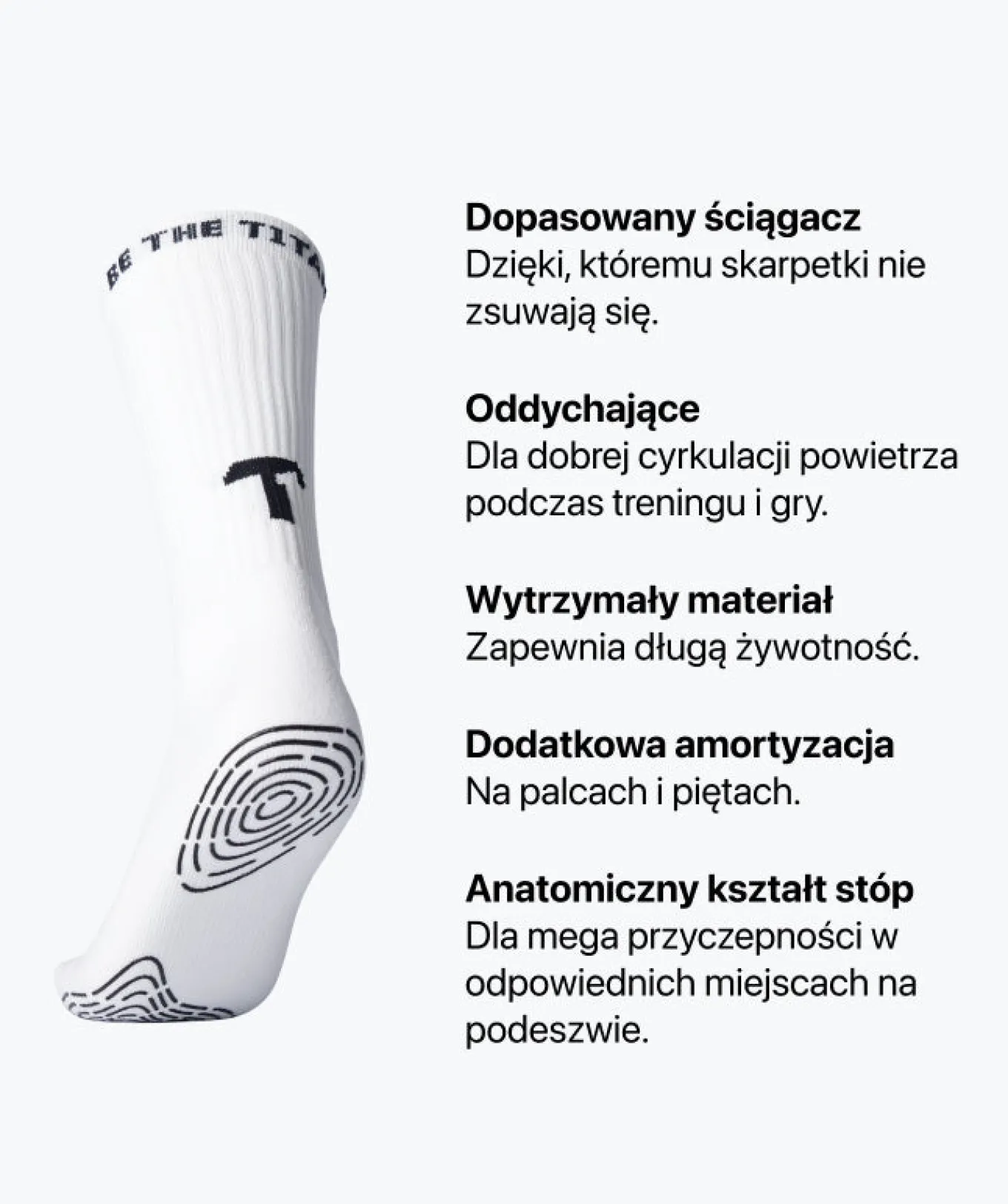Grip Socks - białe-T1TAN Best Sale
